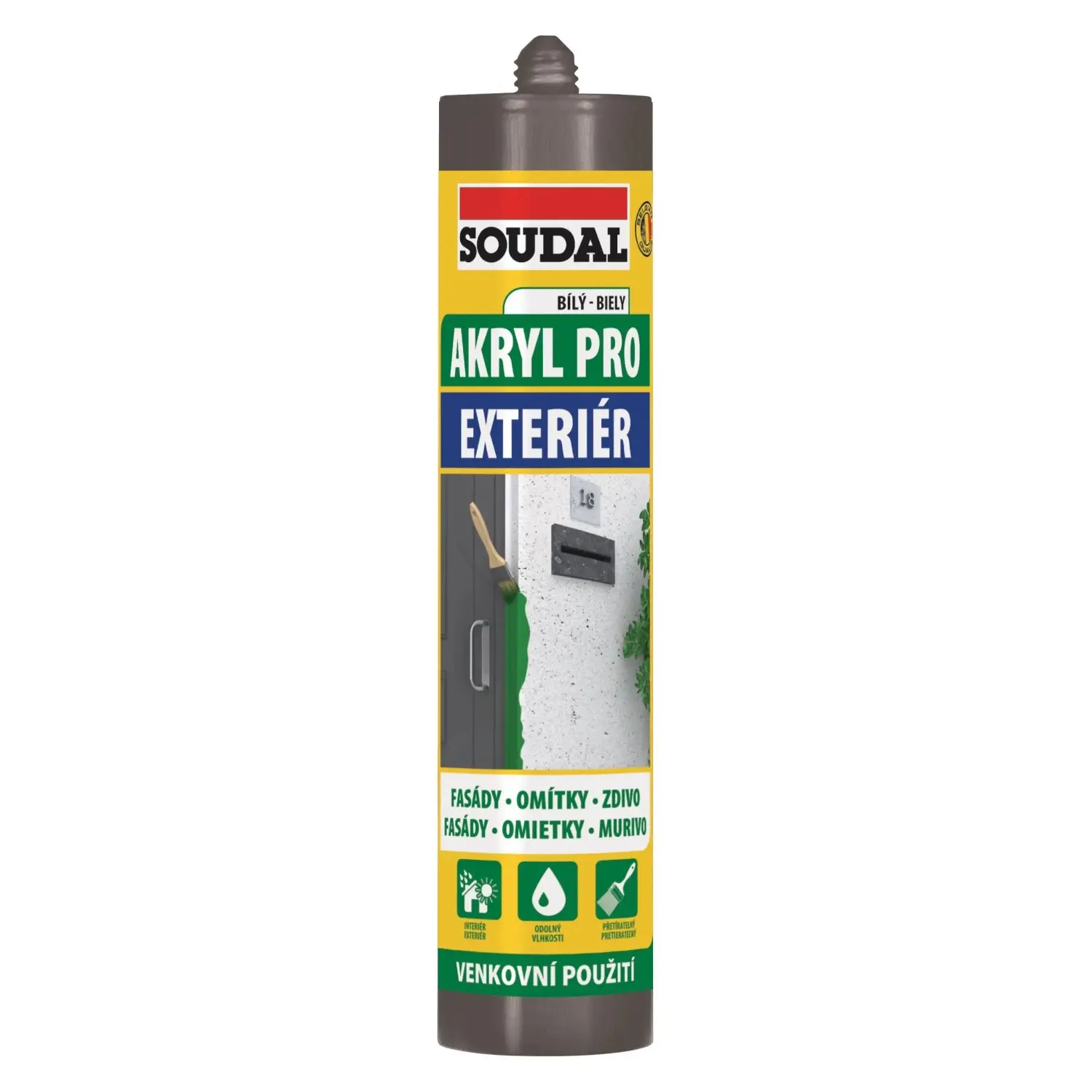 SOUDAL Akryl Pro Exteriér 300 ml, bílý