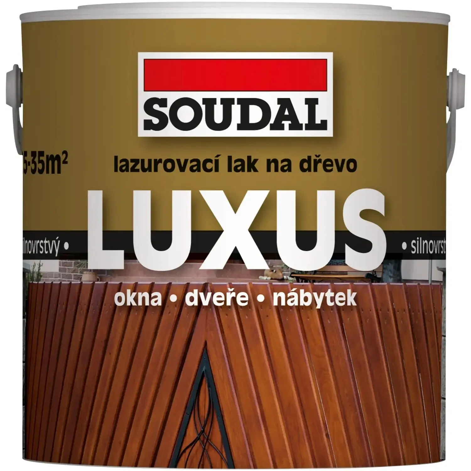 SOUDAL Lazurovací lak na dřevo LUXUS pinie, 2,5 l