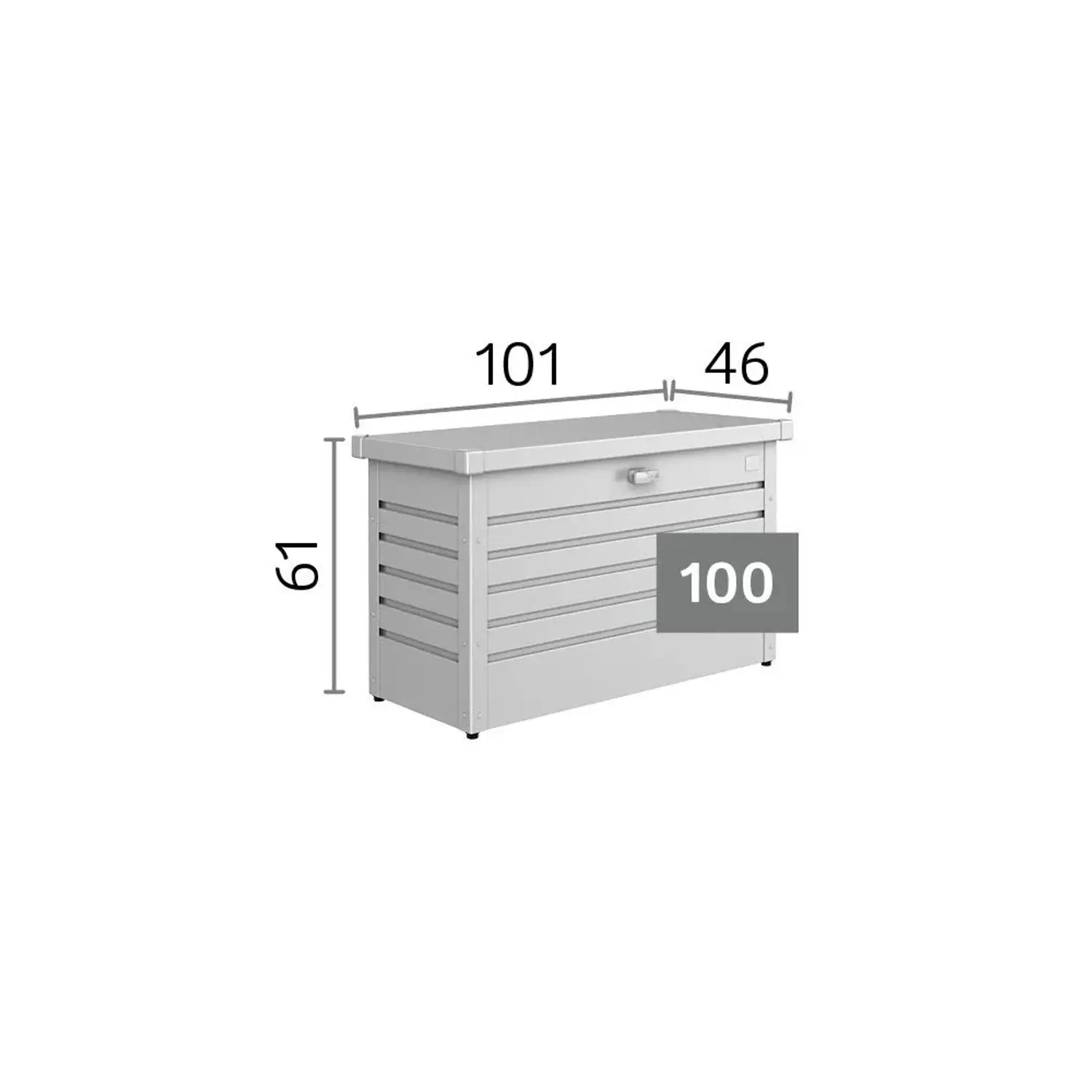 Biohort Zahradní box Freizeitbox 100 bronzový, 101 x 46 x 31 cm