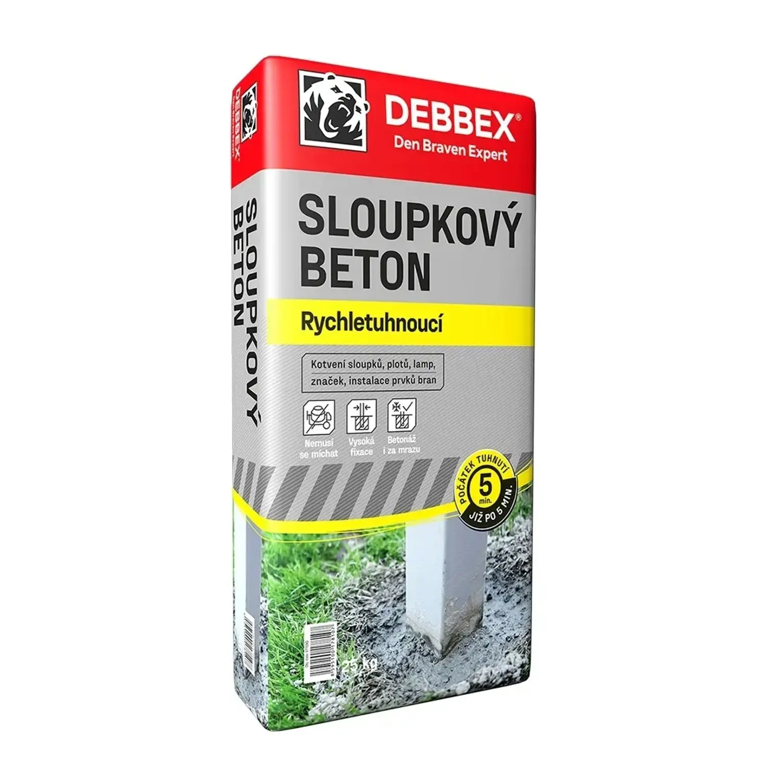 Den Braven Sloupkový beton rychletuhnoucí 25 kg