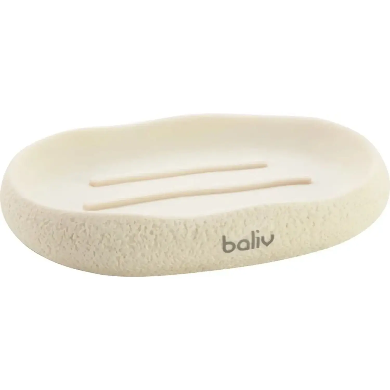 baliv Mýdlenka Cosy Wave Trend, béžová, polyresin, 13,3 x 9,4 x 2,3 cm