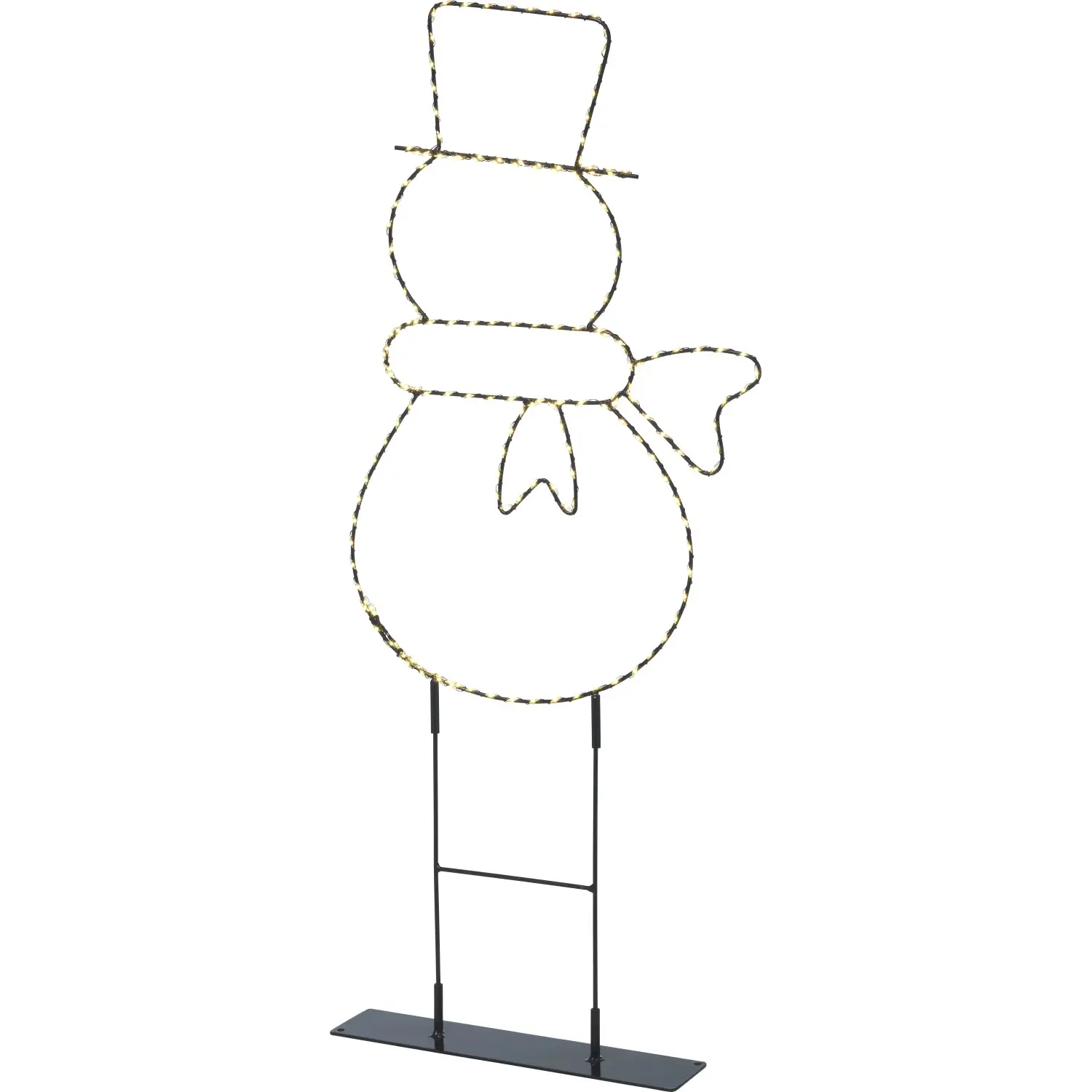 LED vánoční sněhulák 180x mini LED teplá bílá, IP44, 69,5 x 30 cm