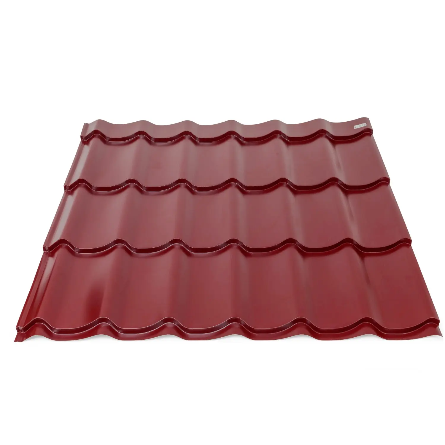 COVERNIT Plechová střešní krytina CLASSIC Tile RAL 3011 červená 1200 x 1200 mm