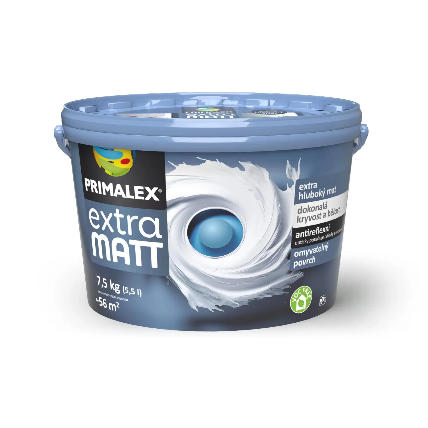 PRIMALEX Vnitřní malířský nátěr Extra Matt sněhobílý 7,5 kg