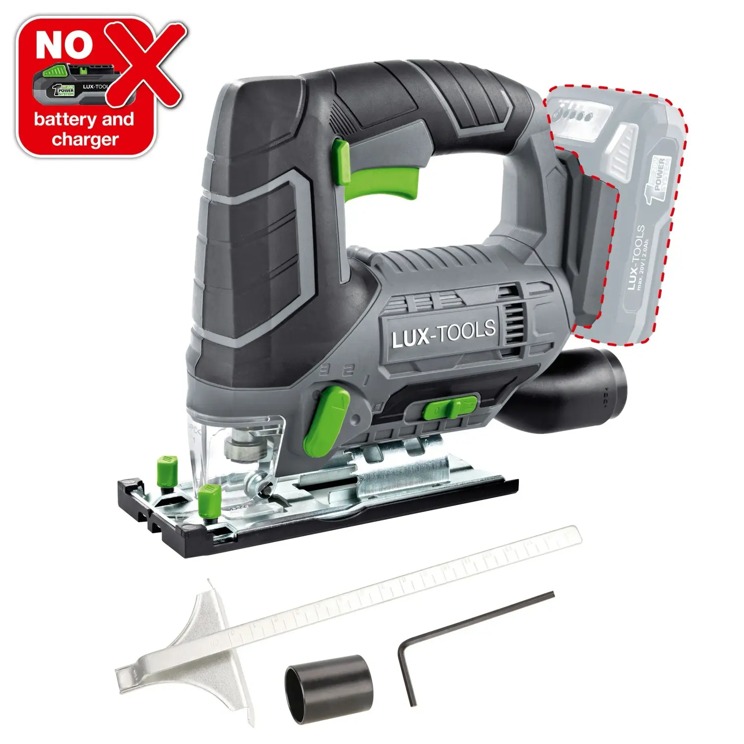 LUX-TOOLS 1 PowerSystem Aku přímočará pila A-ST-20 Solo