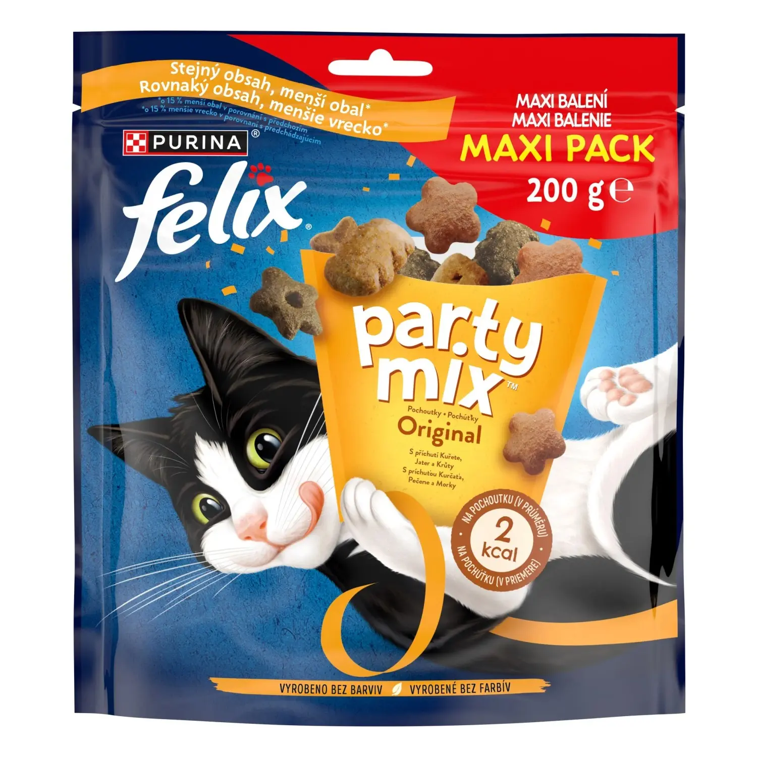 Felix Fantastic Pamlsky pro kočky Original Mix kuře, játra, krůta 200 g