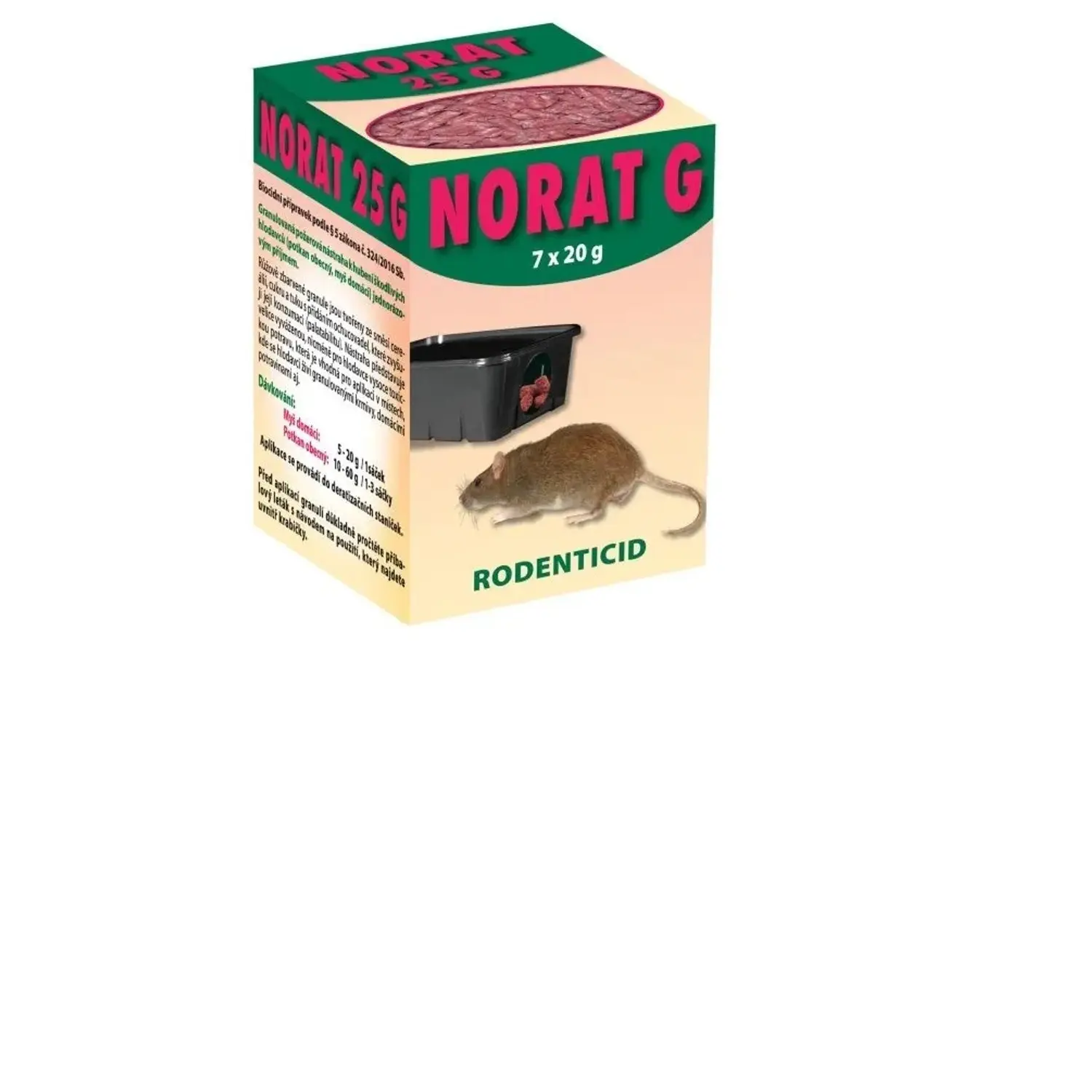 Norat 25 G granule rodenticid 7 x 20 g