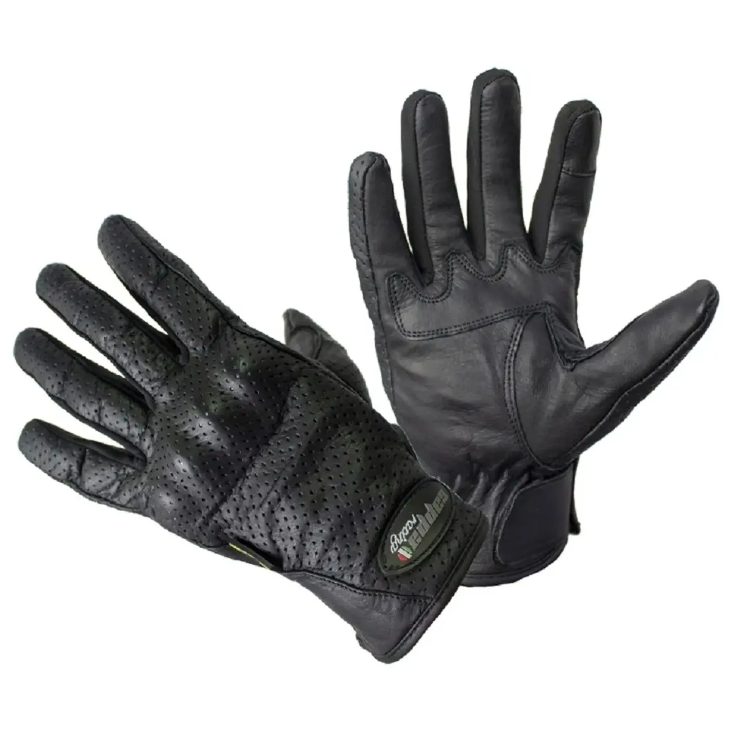 Cappa Racing Rukavice moto MASS CE kožené krátké černé XS Velikost: 2XL