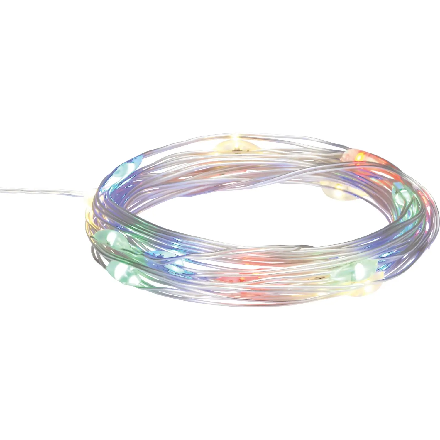 LED světelný řetěz 20x mini LED, vícebarevná, IP20, měděný drát, 2,1 m