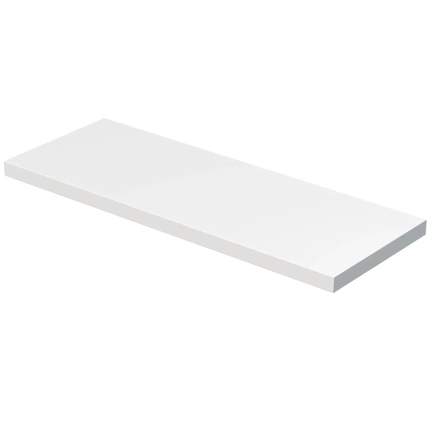 INTEDOOR Umyvadlová deska BEE bez výřezu, š. 150 cm, bílá mat
