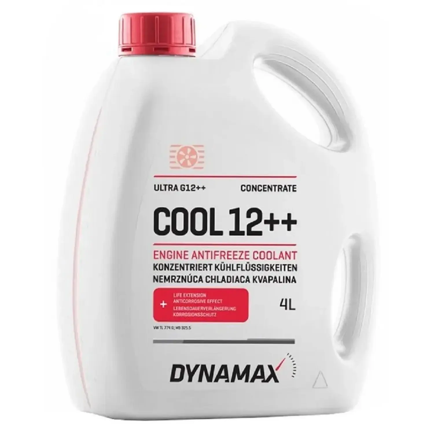 DYNAMAX Nemrznoucí směs do chladiče G12++ Ultra 4L 500160