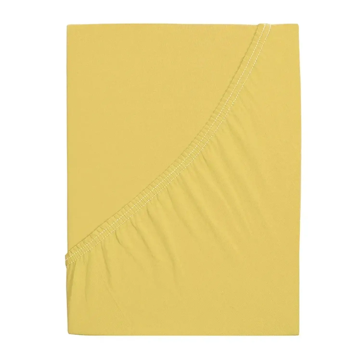B.E.S. Petrovice Bavlněné prostěradlo Jersey IDEAL žlutá 90 x 200 cm
