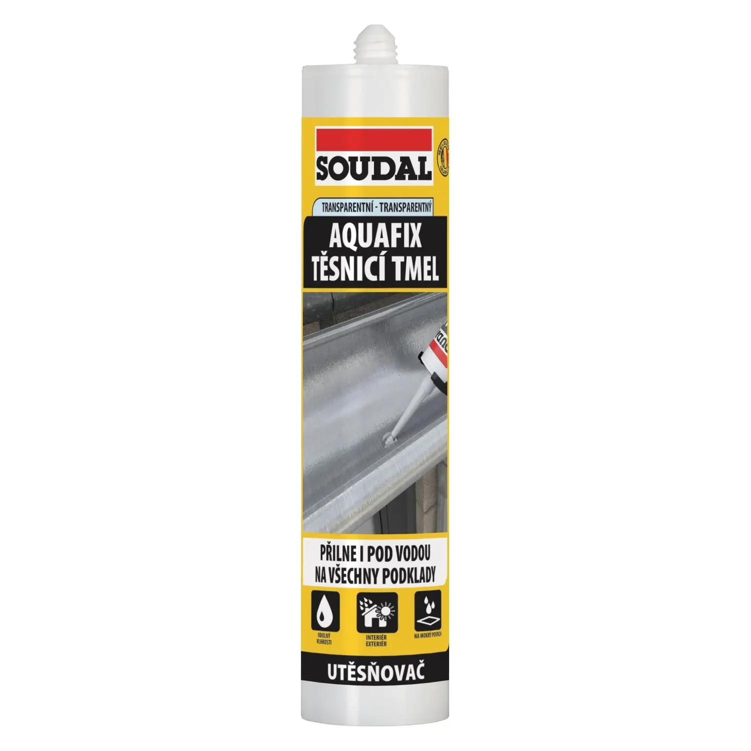 Tmel těsnicí Soudal AQUAFIX transparentní 300 ml