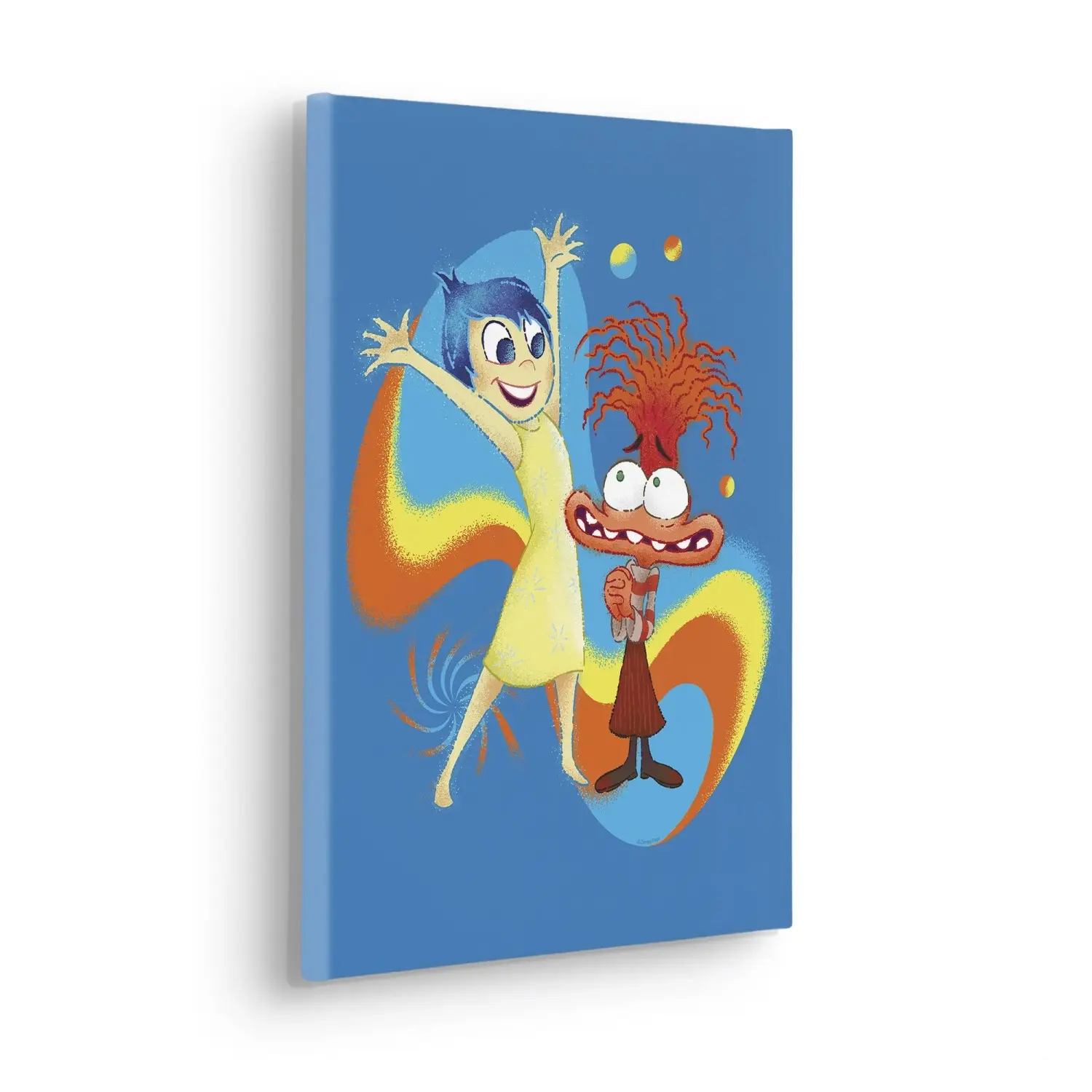 Komar Nástěnný obraz na rámu Disney and Pixar Inside Out Think Positive 30x40 cm
