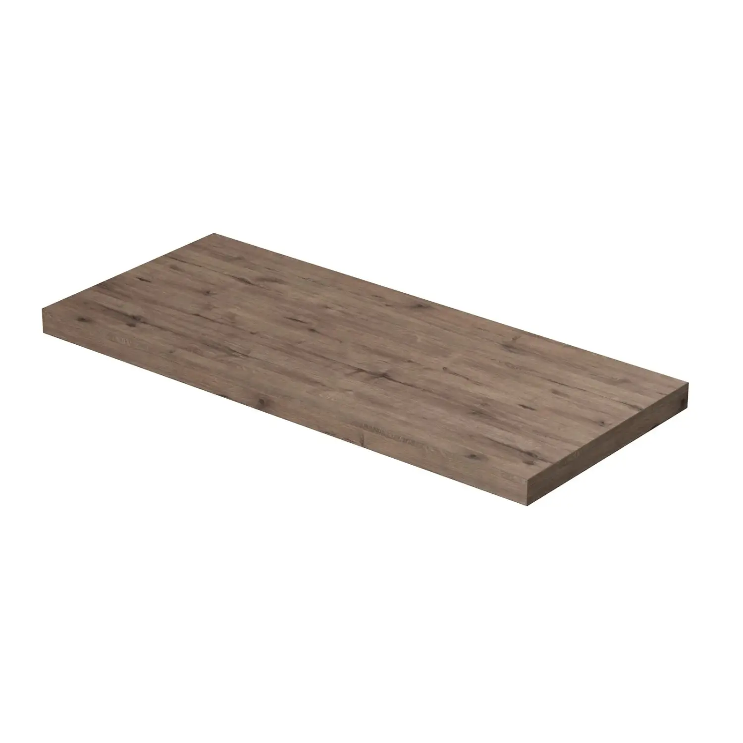 INTEDOOR Umyvadlová deska BEE bez výřezu, š. 110 cm, dub Wellington