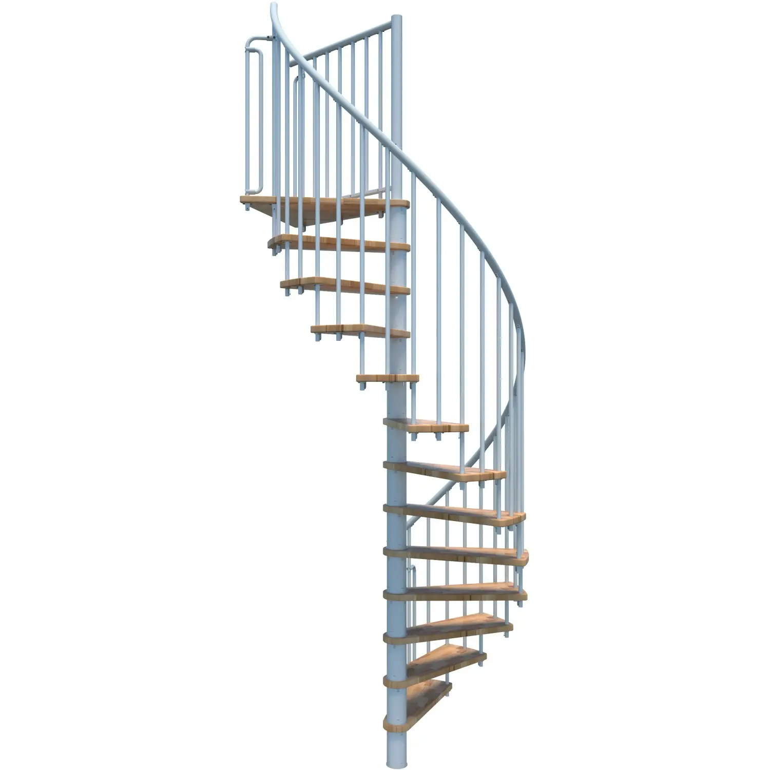 Minka STAIRS Kombinované točité schodiště Berlin buk/bílá pr. 120 cm