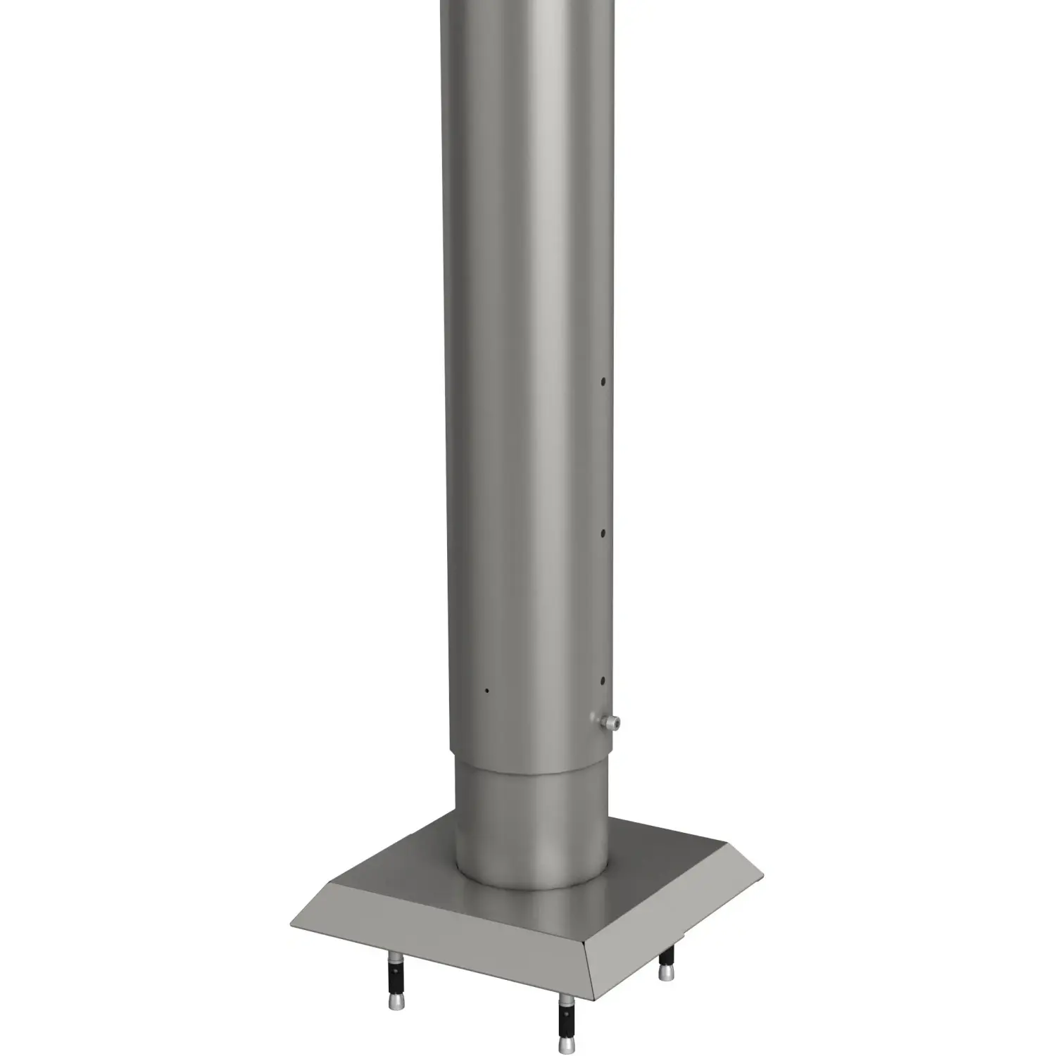Biohort Kotvící patka pro plný plot s hmoždinkami, křemenově šedá, 135 cm