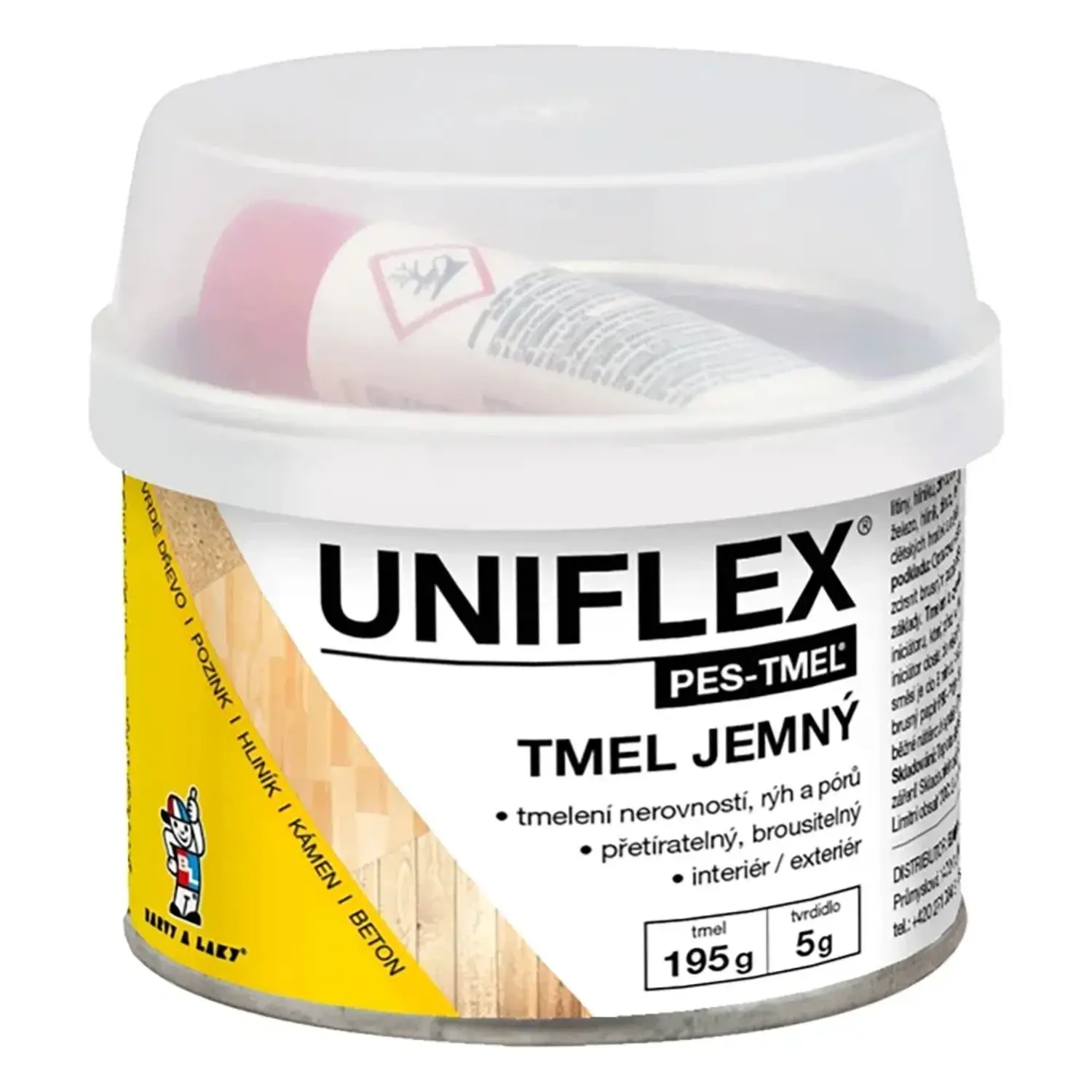 Uniflex Jemný polyesterový tmel 192 g + 8 g