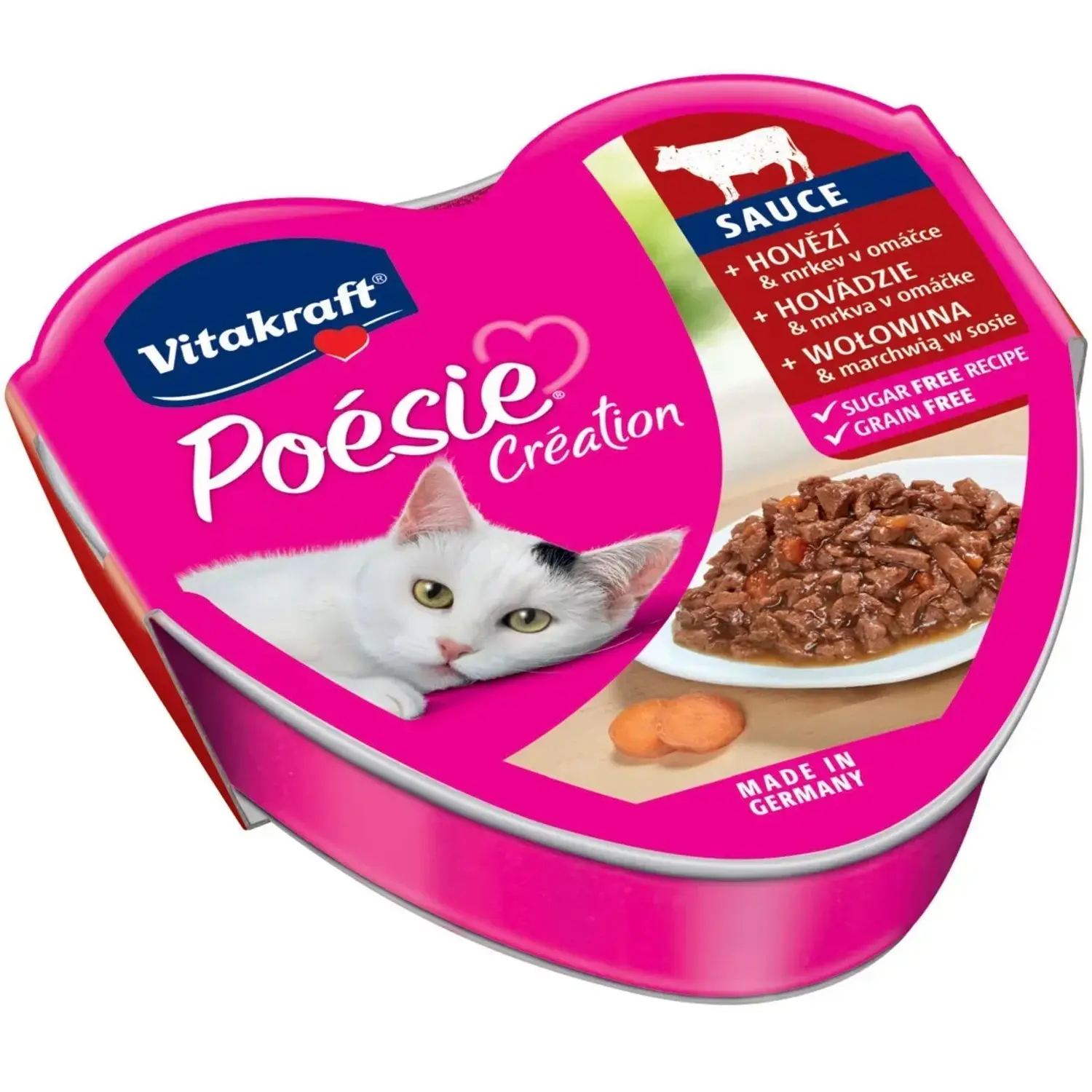 Vitakraft Cat Poésie Création Sauce hovězí mrkev 85g + Množstevní sleva