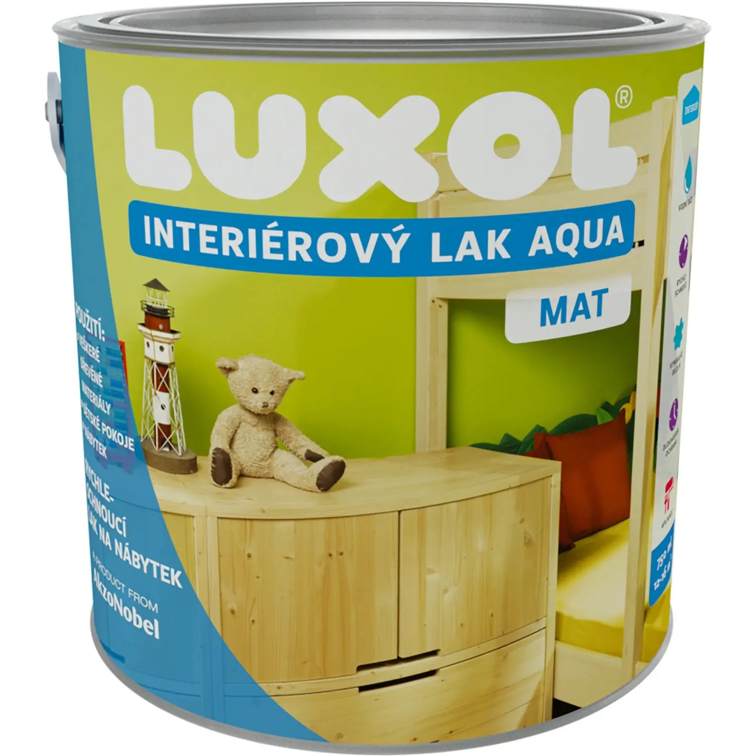 LUXOL Interiérový lak AQUA matný 2,5 l