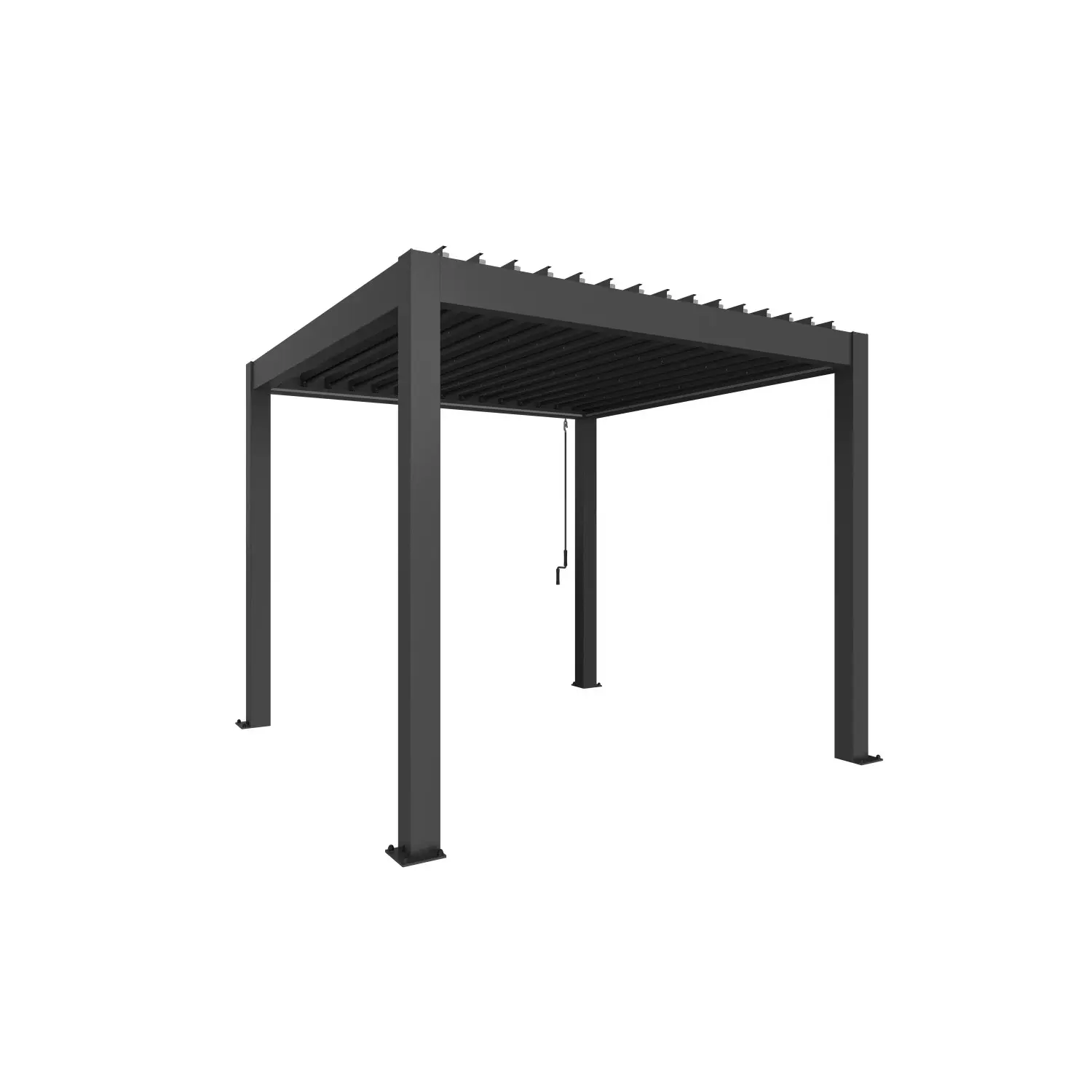 Biohort Pergola 3 x 3 tmavě šedá 312 x 312 cm