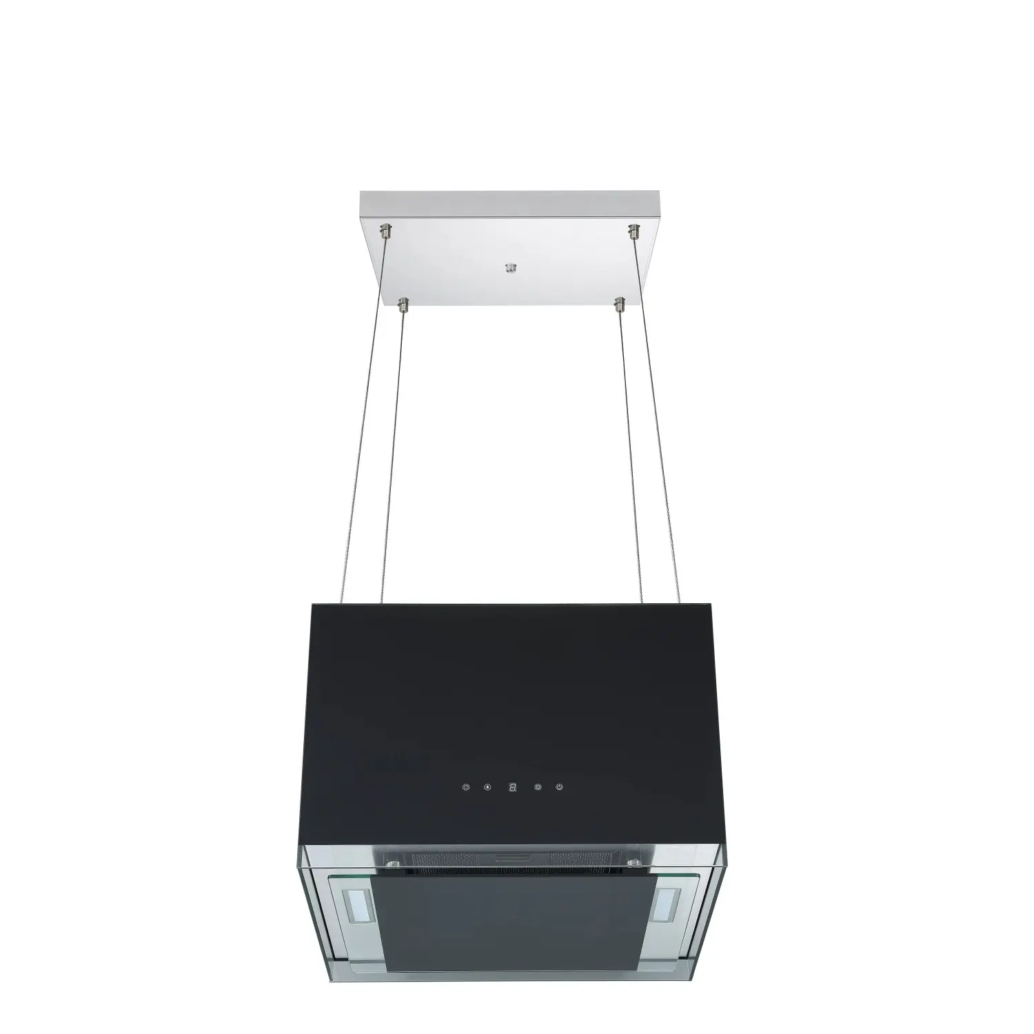 Respekta Designová ostrůvková digestoř Centa CH11051IS černá 36-166 x 50 x 40 cm
