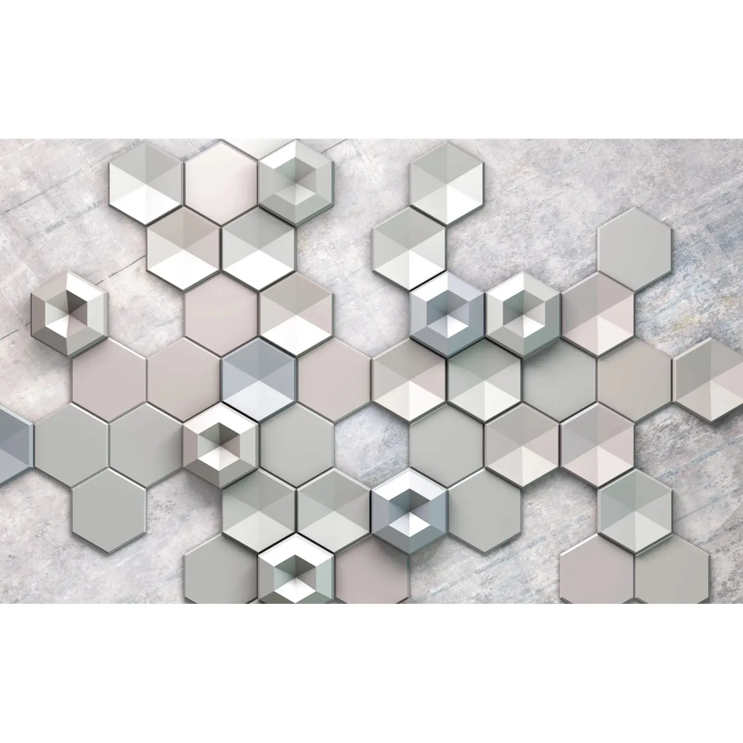 Komar Vliesová fototapeta Hexagon Concrete 400 x 250 cm
