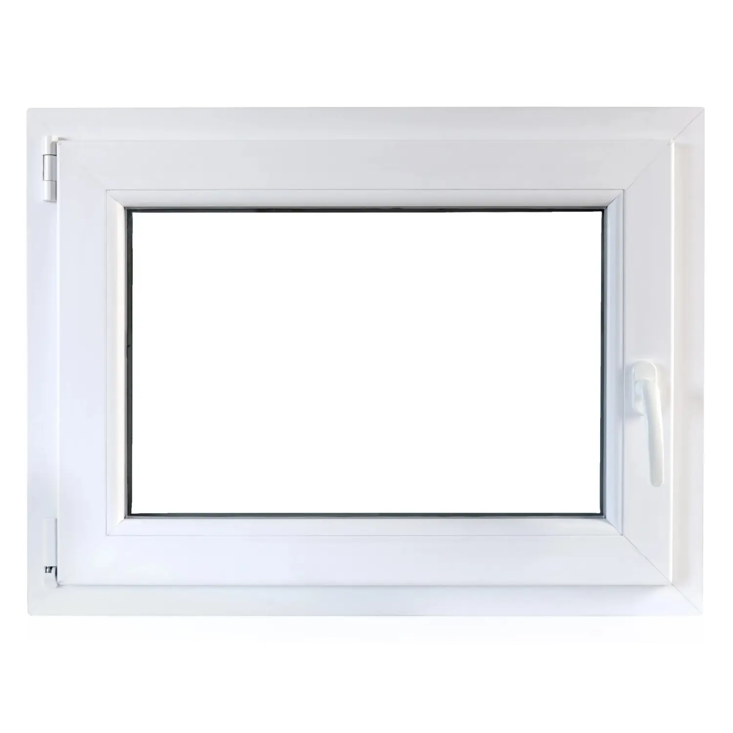 TeraGlass Okno plastové TP4000, bílé, 800 x 600 x 60 mm, L