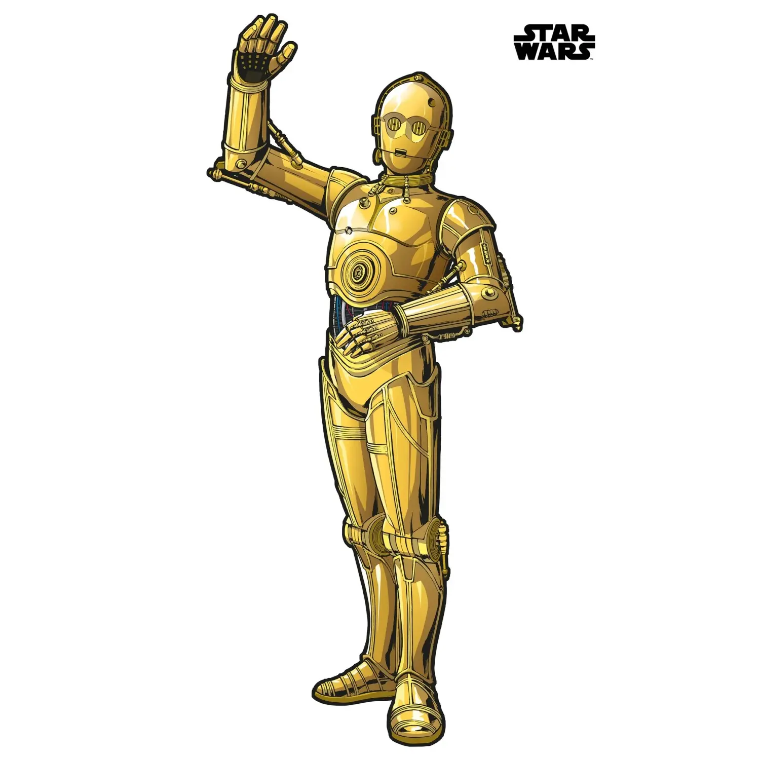 Komar Samolepicí vliesová fototapeta Star Wars XXL C-3PO 127 x 200 cm