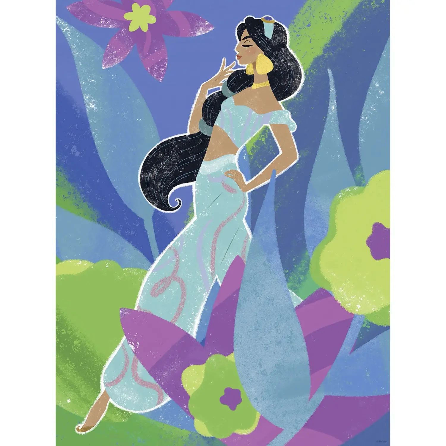 Komar Plakát Disney Princess Jasmine in Blue 30 x 40 cm