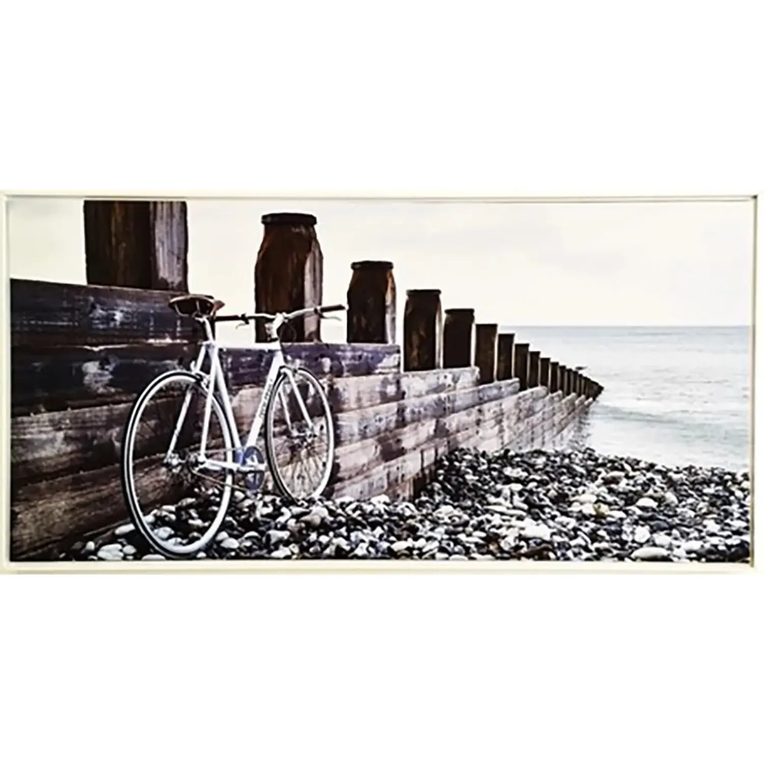 Bondecor Obraz, MDF rám, SHADOW Moře kolo 51 x 102 cm
