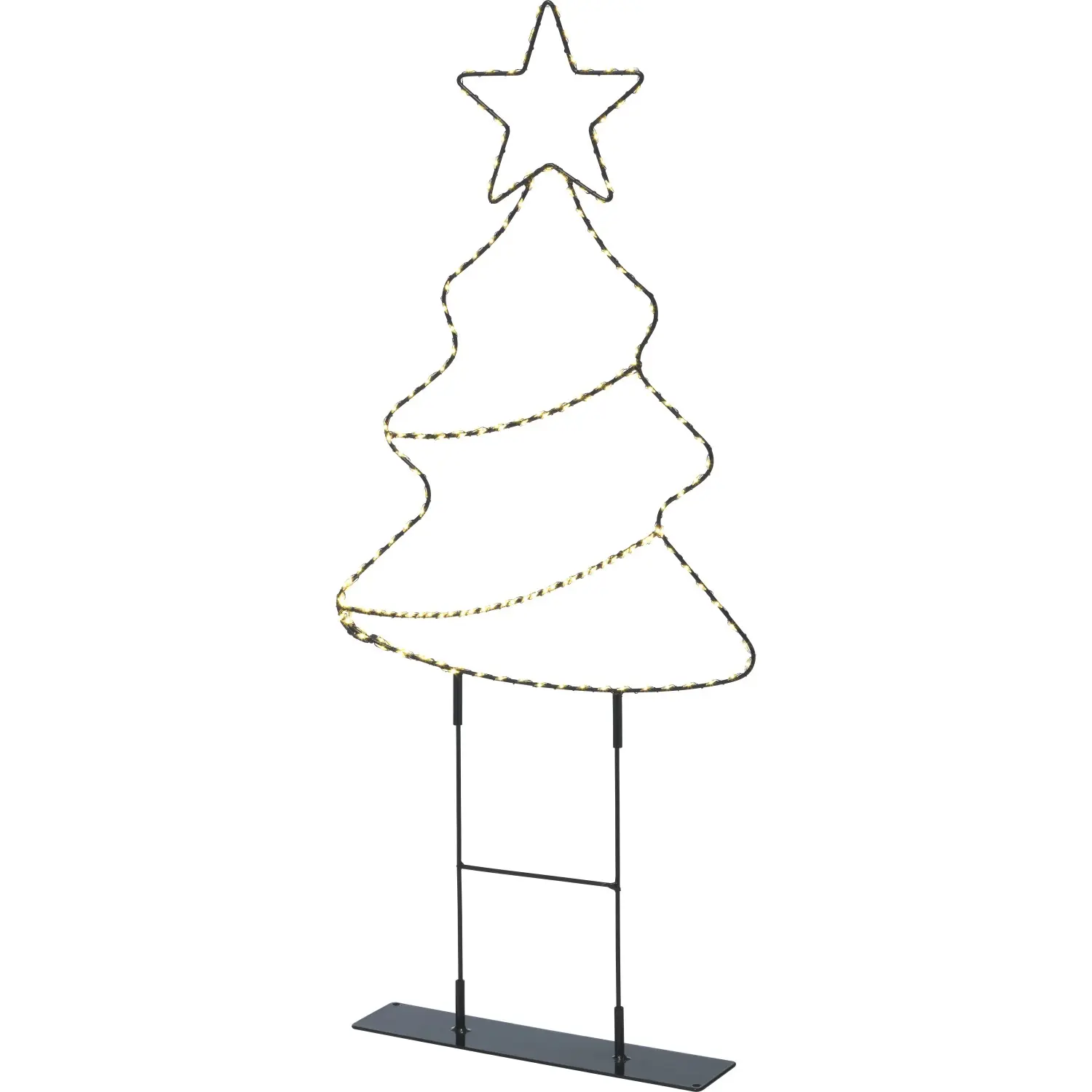 LED vánoční stromek 180x mini LED teplá bílá, IP44, 67,5 x 30 cm