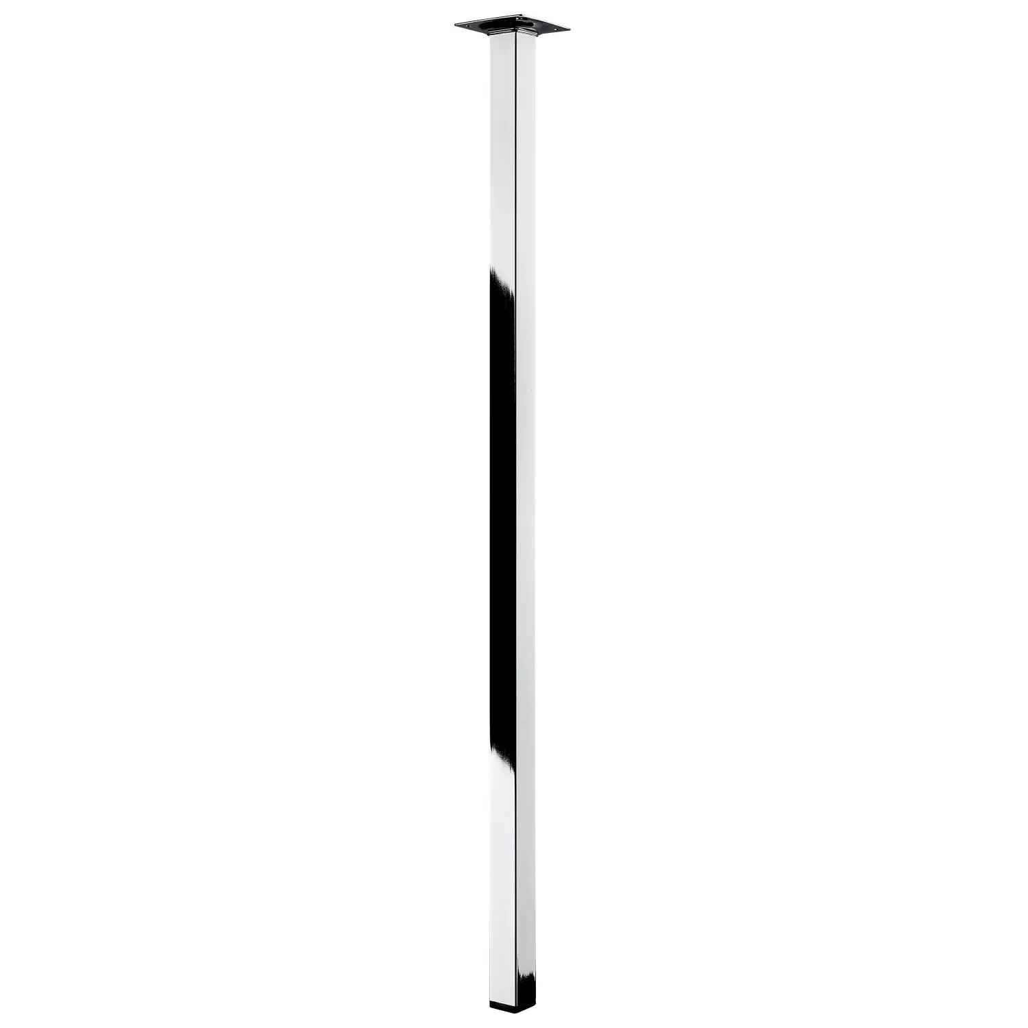 Hettich Nábytková noha hranatá, chromovaná, 25 x 25 x 700 mm