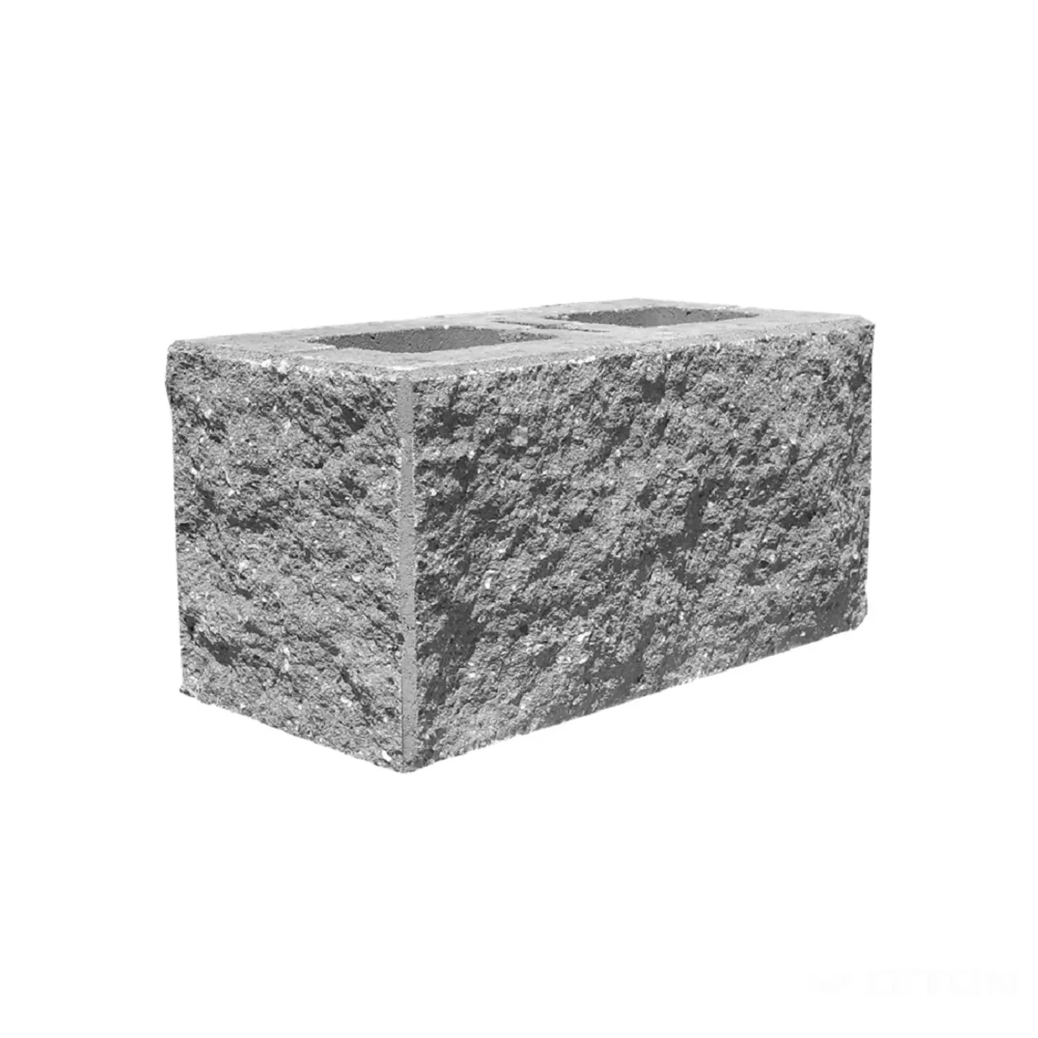 DITON Plotová tvárnice s fazetou D1 třístranná přírodní 38,5 x 19 x 19 cm