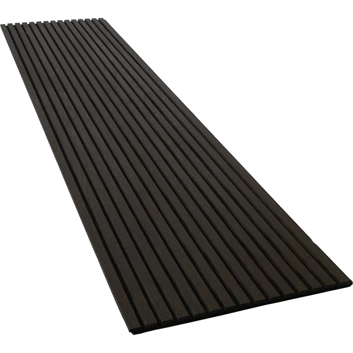 Denpanels Akustický panel WOOD Dub uzen.tm.olej. černá MDF černá plsť 240x60x2cm