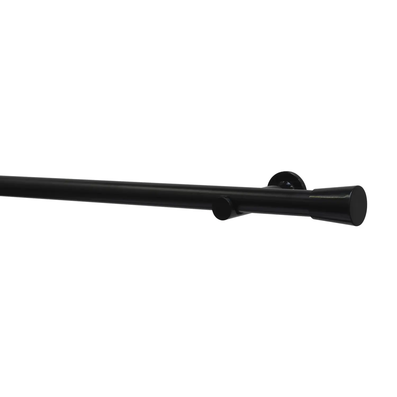 Gardinia Záclonová souprava Korfu černá 1 tyč pr. 28 mm, 160 cm