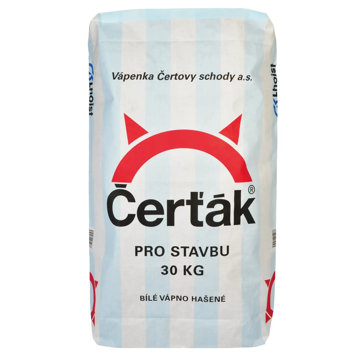 Čerťák Hašené bílé vápno pro stavbu 30 kg