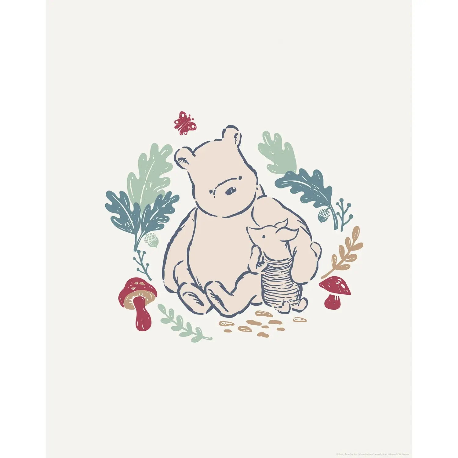 Komar Plakát Disney Winnie the Pooh Taking Care 40 x 50 cm