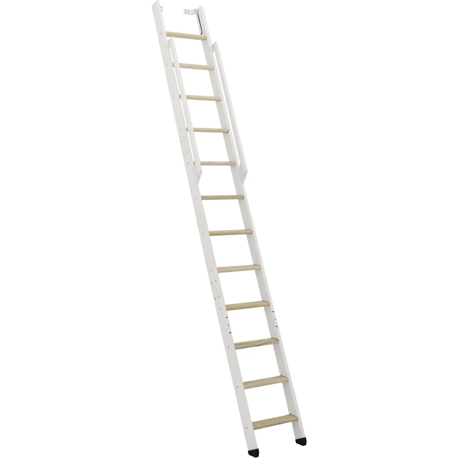 Minka STAIRS Přímé žebříkové schodiště Strong smrk/bílá, 12 schodů, 290 cm