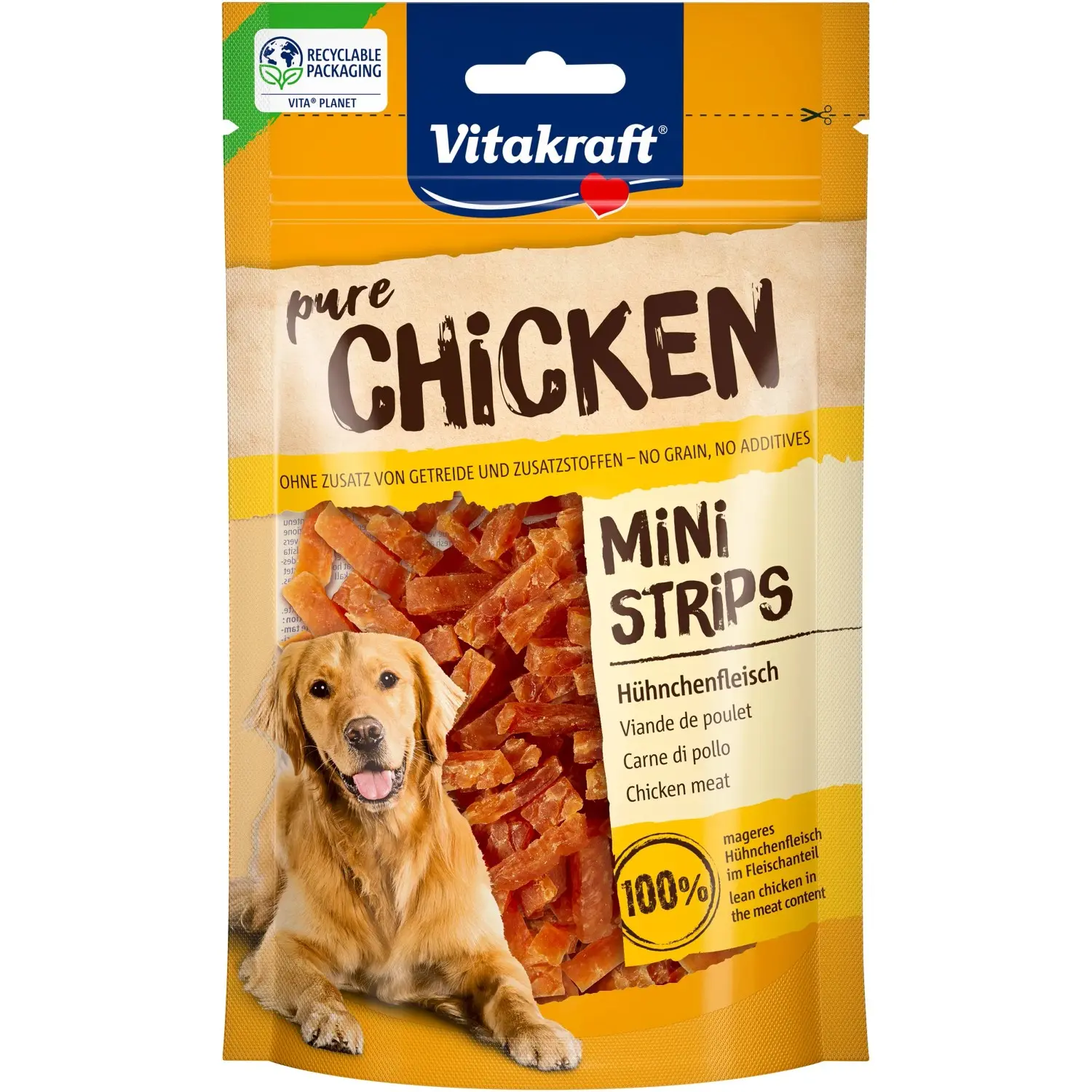 Vitakraft Pochoutka pro psy Chicken Mini Strips 80 g