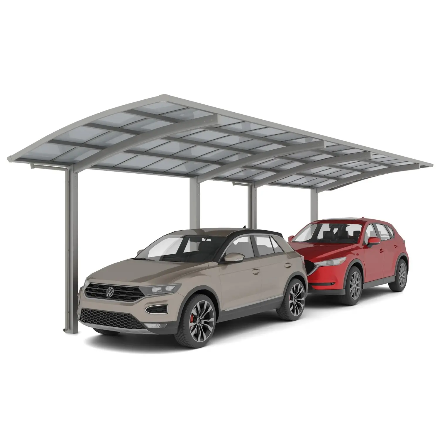 Ximax Alu přístřešek na 2 auta Portoforte Typ 60 Tandem ocelová 270 x 983 cm