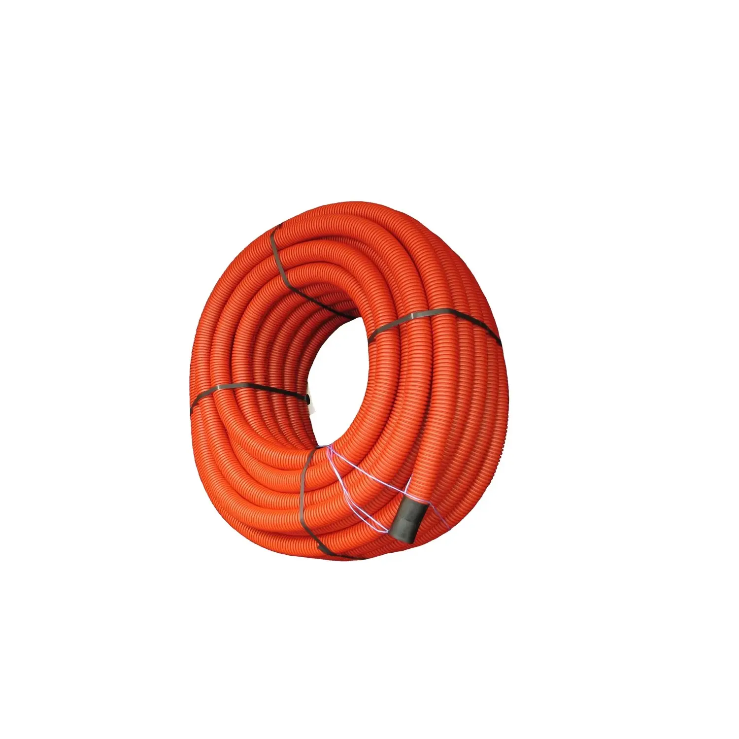 Dvouplášťová kabelová chránička Koruflex, červená, pr. 50 mm x 25 m