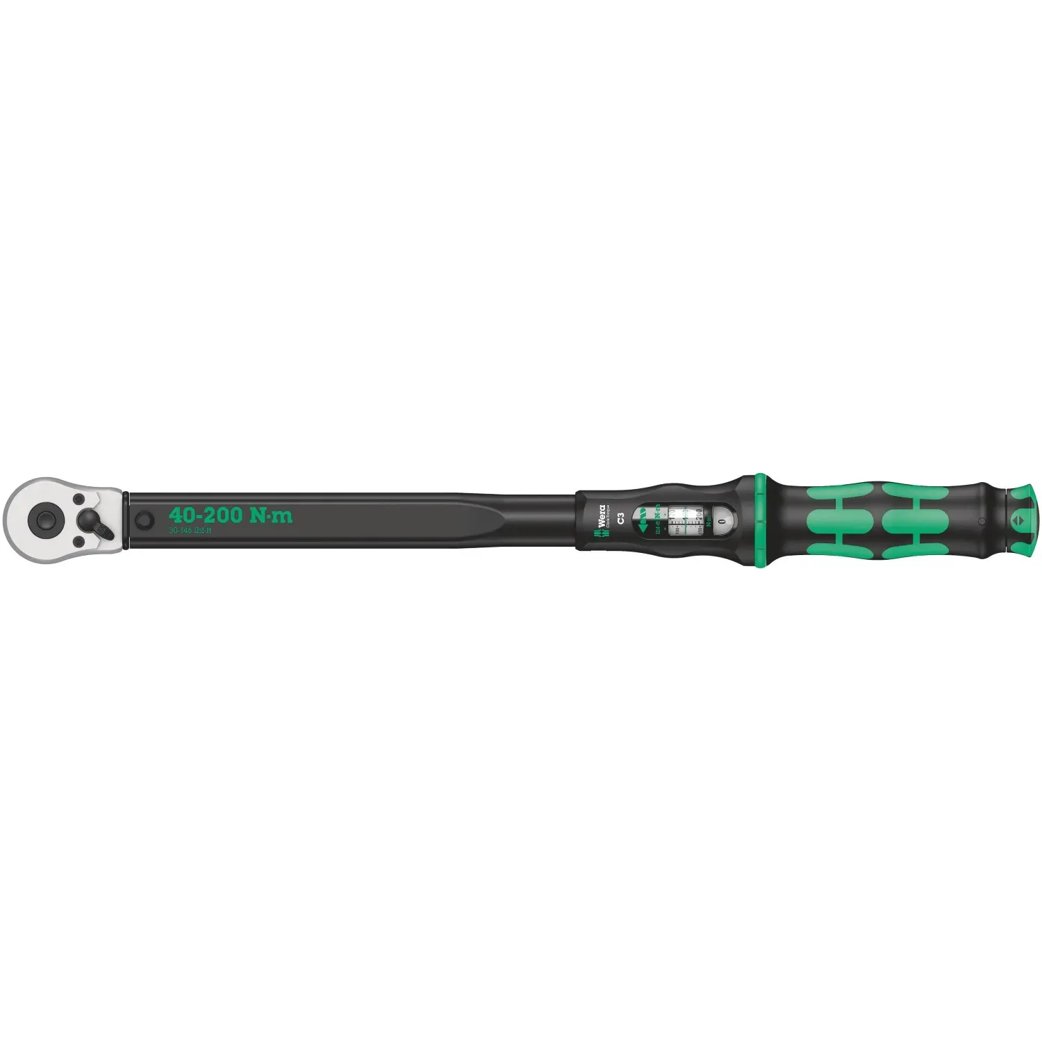 Wera Momentový klíč Click-Torque C 3 s přepínací ráčnou, 1/2" x 40-200