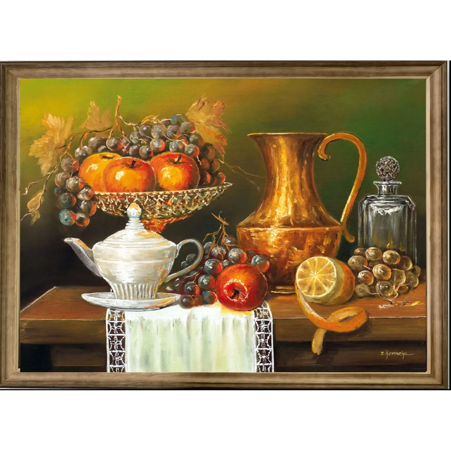 Bondecor Zarámovaný obraz Zátiší 64 x 100 cm