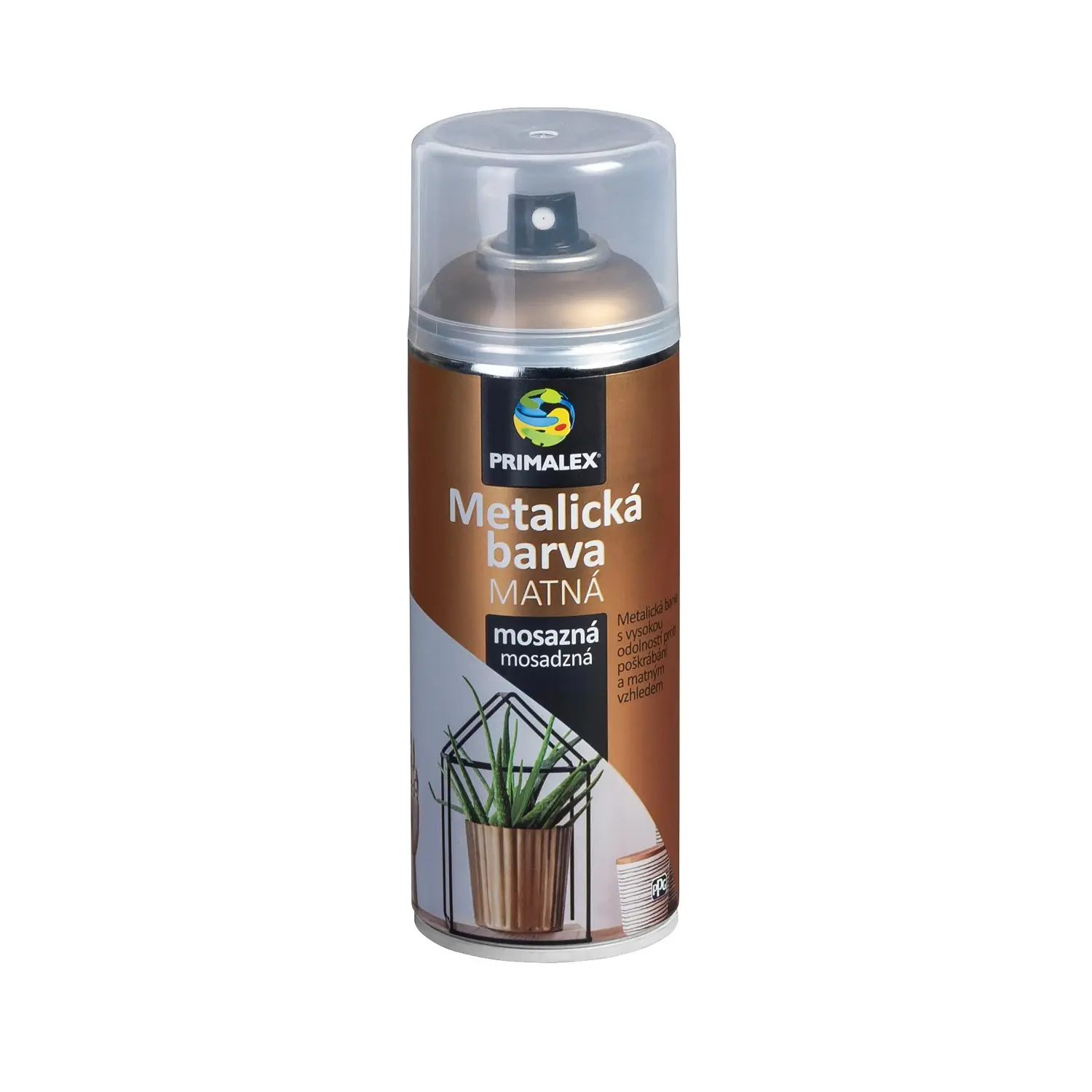 PRIMALEX Metalická barva ve spreji mosazná 400 ml