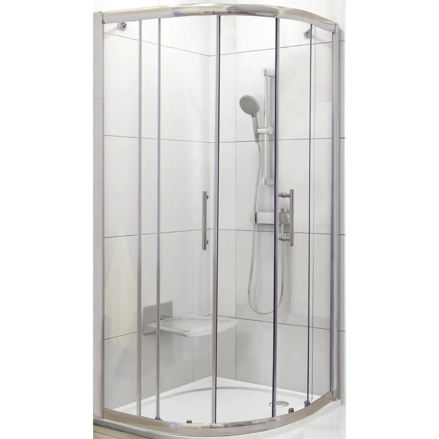 RAVAK Sprchový kout XP2CP4-90 lesklý chrom/transparentní sklo