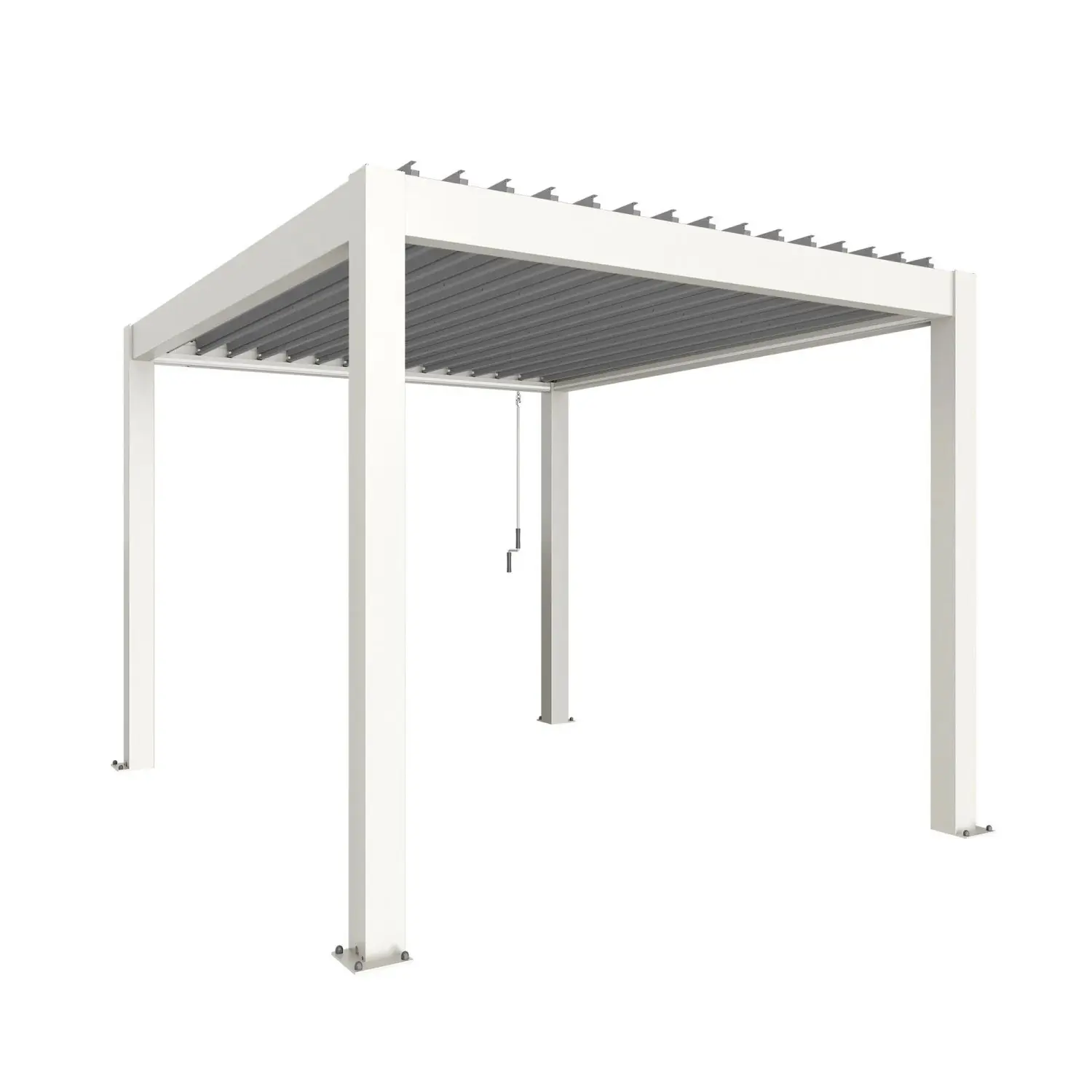 Biohort Pergola 3 x 3,5 bílá/stříbrná 312 x 367,5 cm