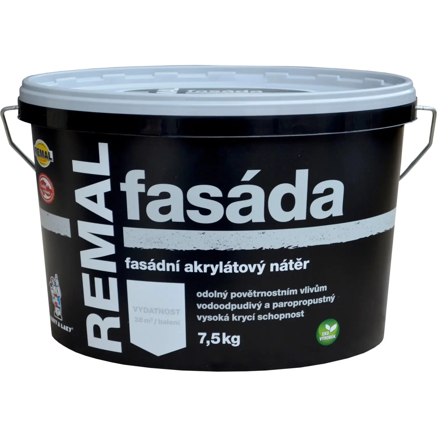 REMAL Fasádní akrylátový nátěr FASÁDA bílý 7,5 kg