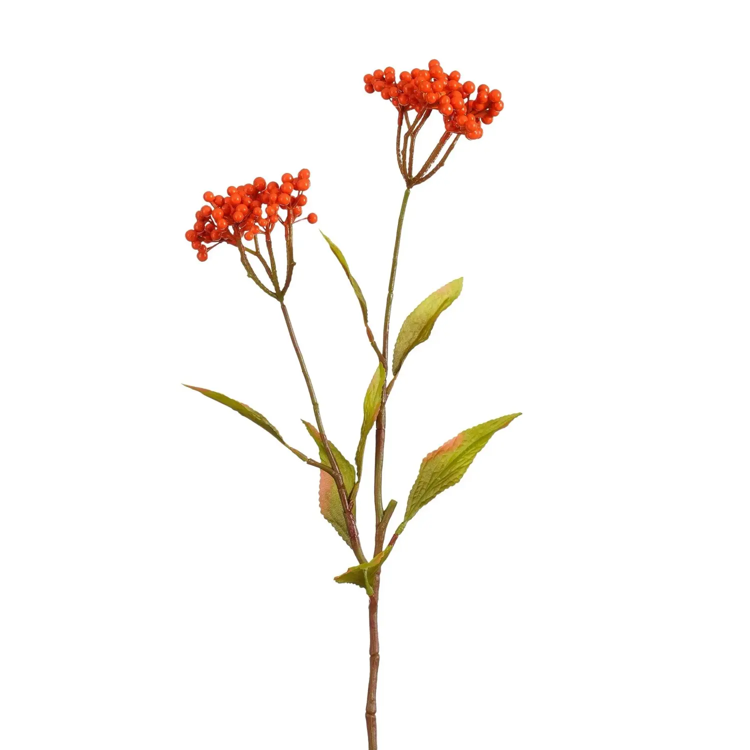 Mica Decorations Umělá květina větvička cesmíny, oranžová, 75 cm
