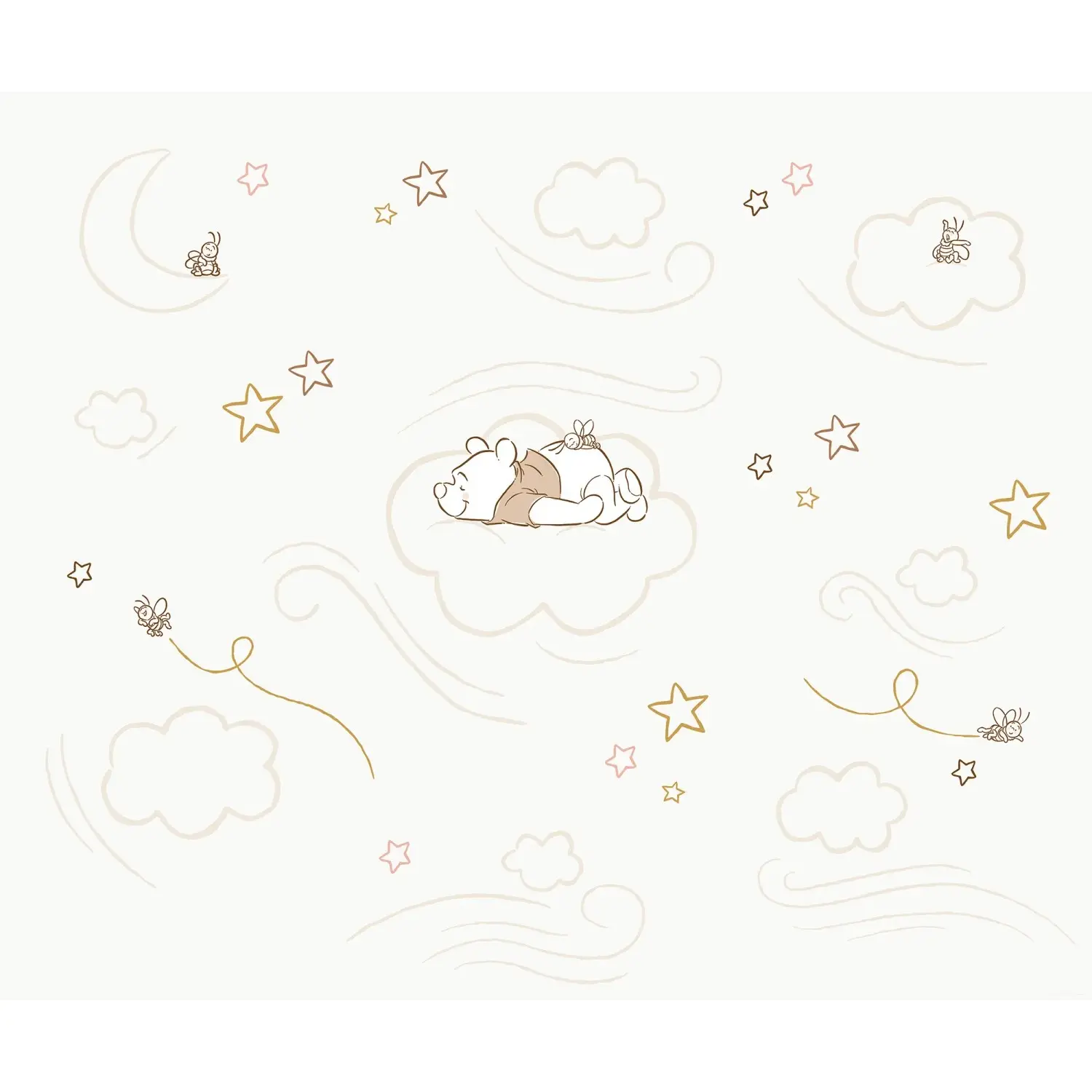 Komar Vliesová fototapeta Disney Winnie the Pooh Sleepy Little Bear 300 x 250 cm